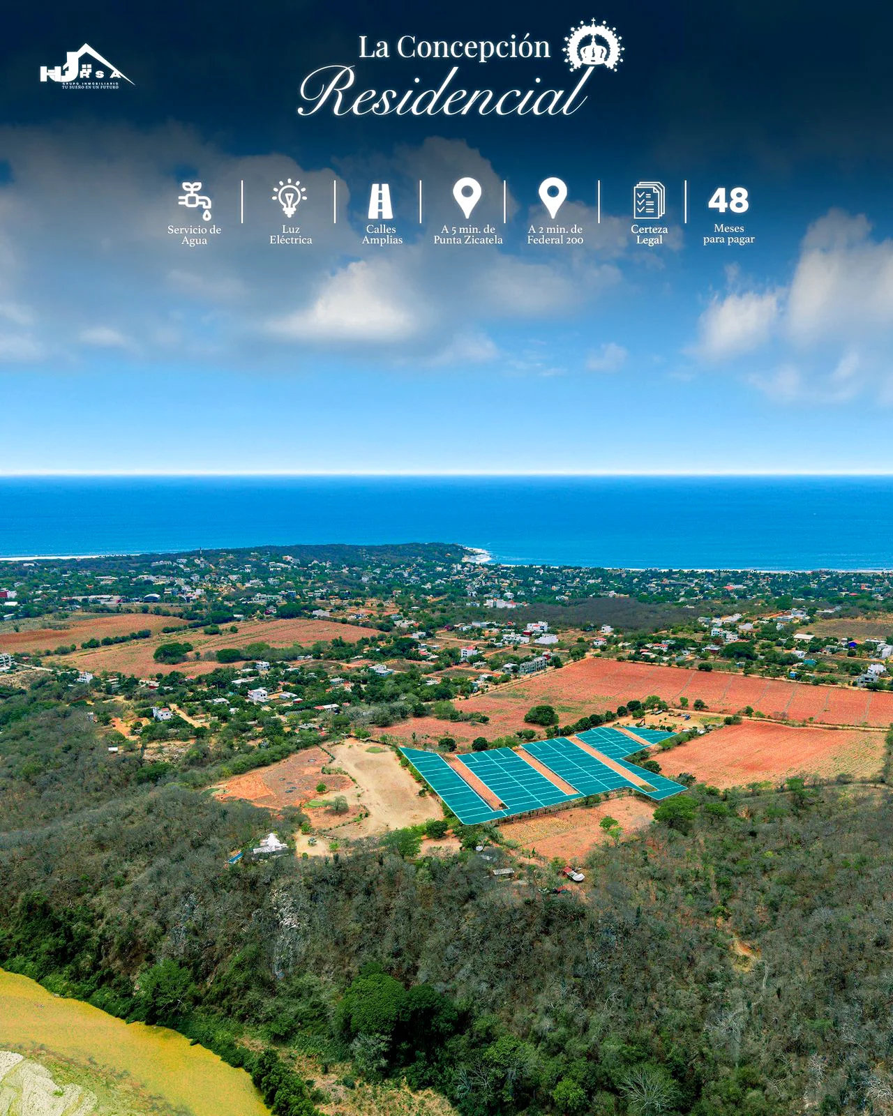 Lotes La Concepción Residencial Puerto Escondido La Guayabillera, Barra de Colotepec